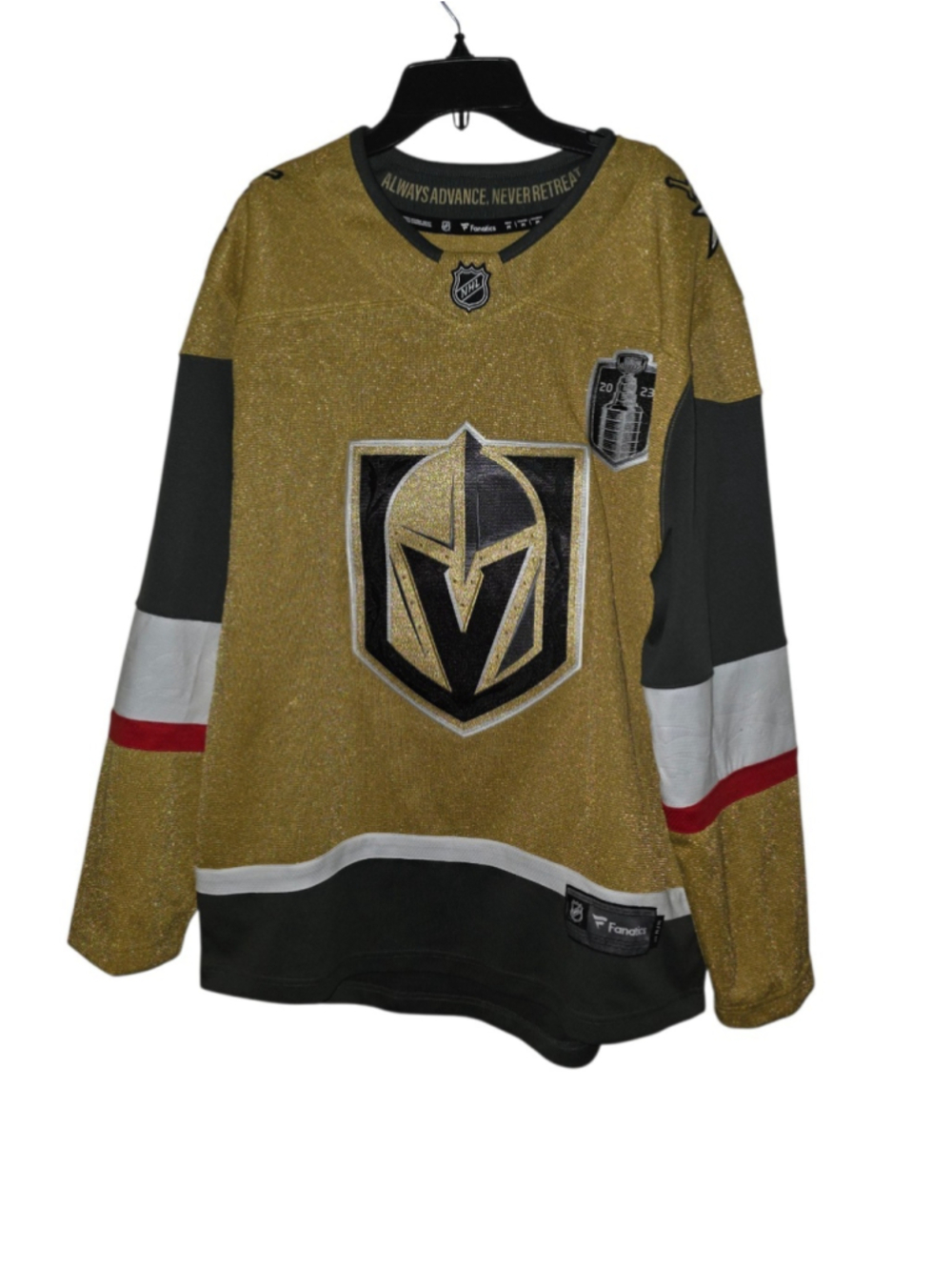 Vegas Golden Knights VGK Fanatics 2023 Stanley Cup Final Jersey Men’s Size M